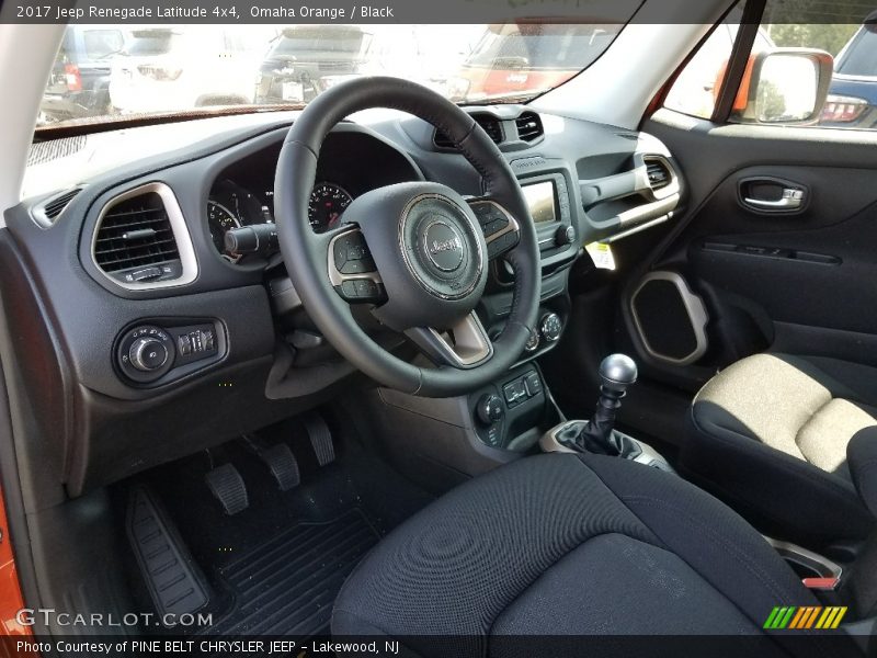  2017 Renegade Latitude 4x4 Black Interior