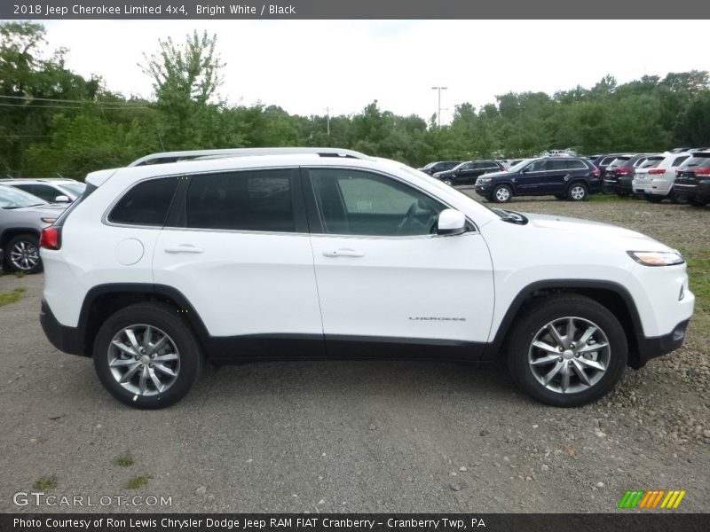 Bright White / Black 2018 Jeep Cherokee Limited 4x4