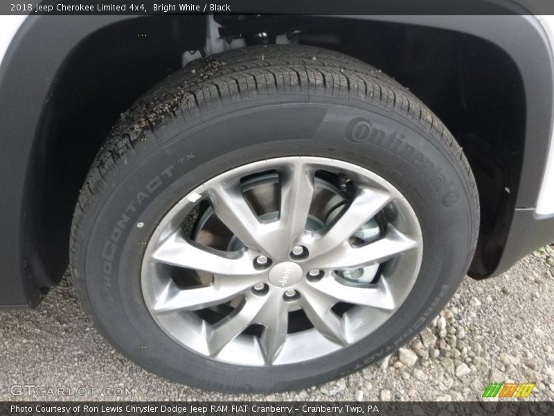 Bright White / Black 2018 Jeep Cherokee Limited 4x4