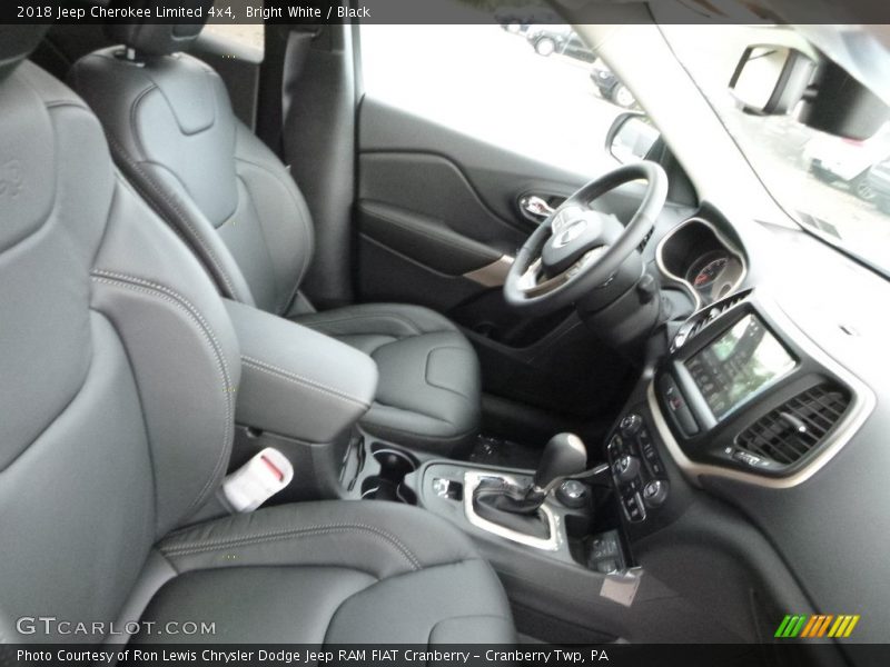Bright White / Black 2018 Jeep Cherokee Limited 4x4