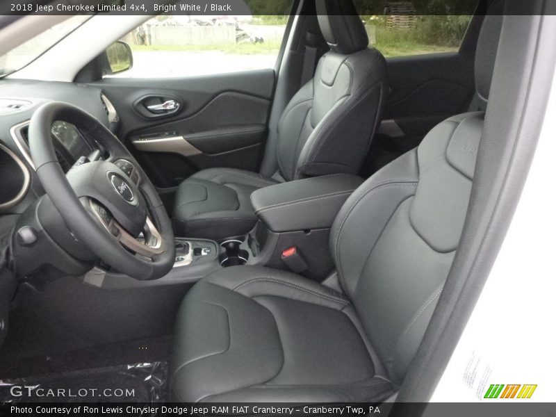Bright White / Black 2018 Jeep Cherokee Limited 4x4