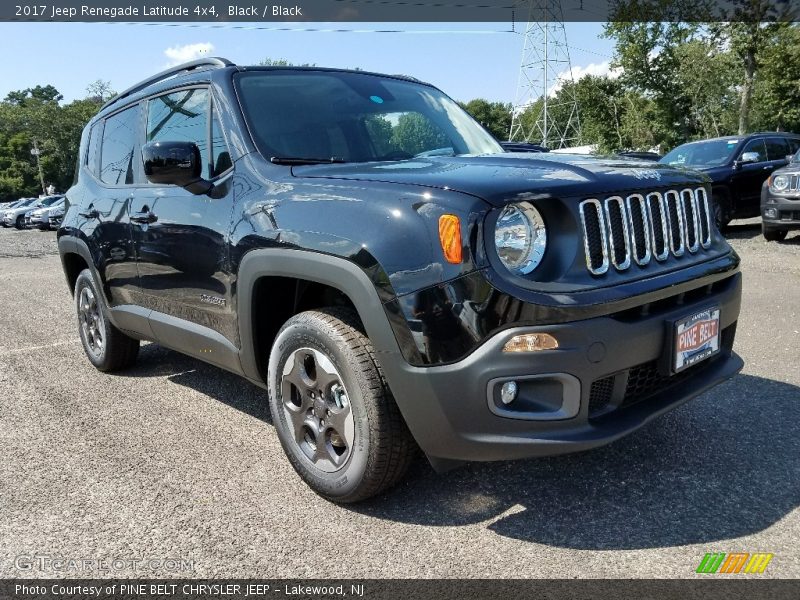 Black / Black 2017 Jeep Renegade Latitude 4x4