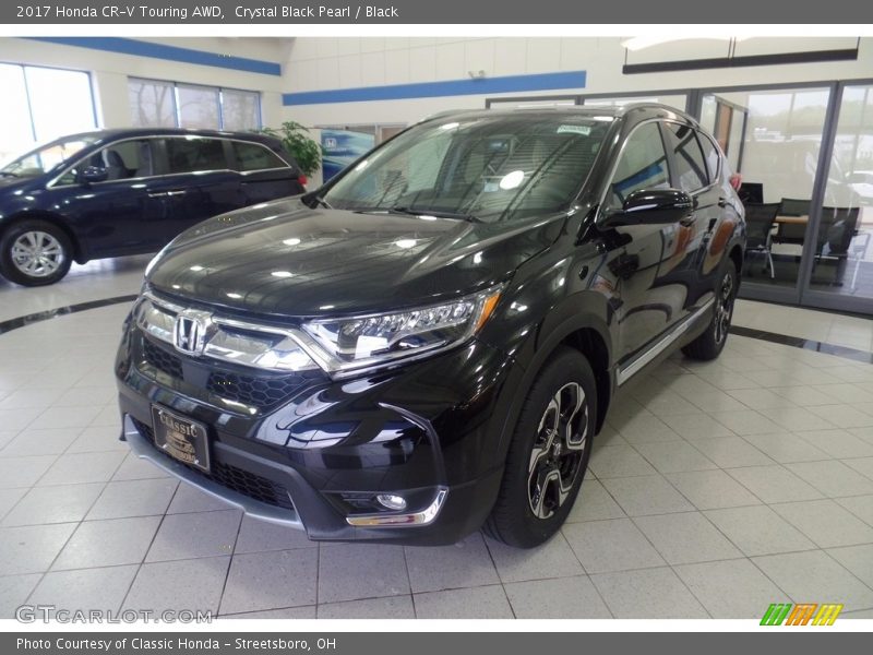 Crystal Black Pearl / Black 2017 Honda CR-V Touring AWD