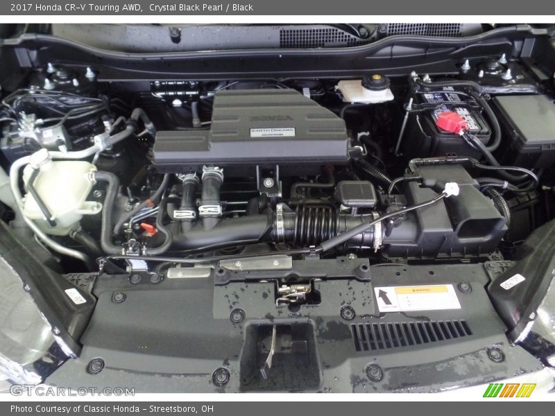 Crystal Black Pearl / Black 2017 Honda CR-V Touring AWD