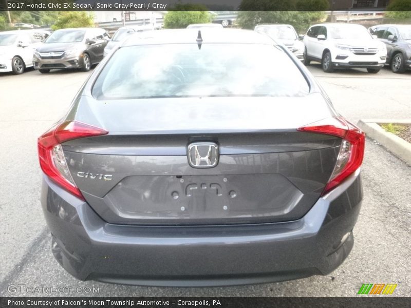 Sonic Gray Pearl / Gray 2017 Honda Civic EX Sedan