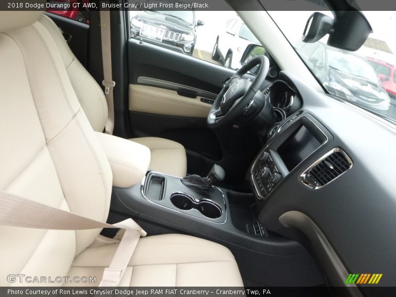 Bruiser Gray / Light Frost Beige/Black 2018 Dodge Durango GT AWD