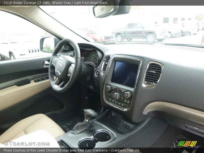 Bruiser Gray / Light Frost Beige/Black 2018 Dodge Durango GT AWD