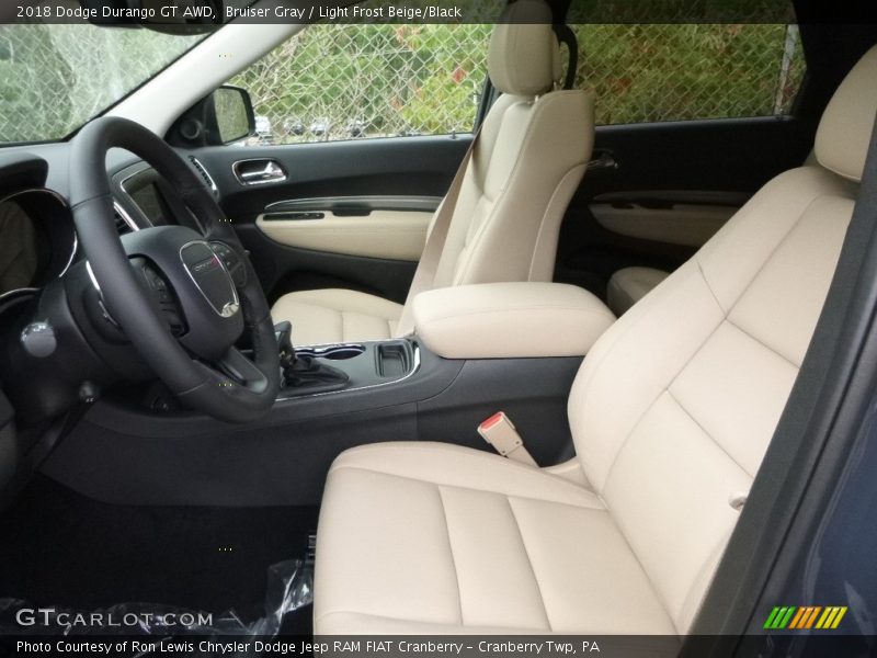 Bruiser Gray / Light Frost Beige/Black 2018 Dodge Durango GT AWD