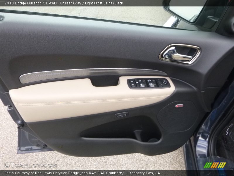 Bruiser Gray / Light Frost Beige/Black 2018 Dodge Durango GT AWD