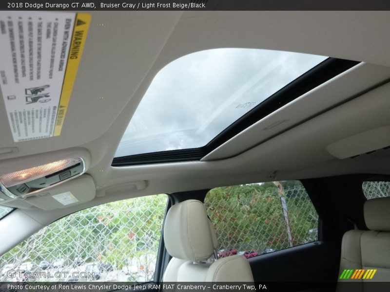 Bruiser Gray / Light Frost Beige/Black 2018 Dodge Durango GT AWD