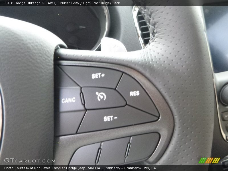 Bruiser Gray / Light Frost Beige/Black 2018 Dodge Durango GT AWD