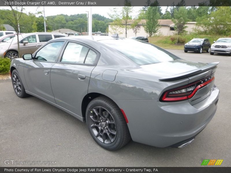 Destroyer Gray / Black 2018 Dodge Charger GT AWD