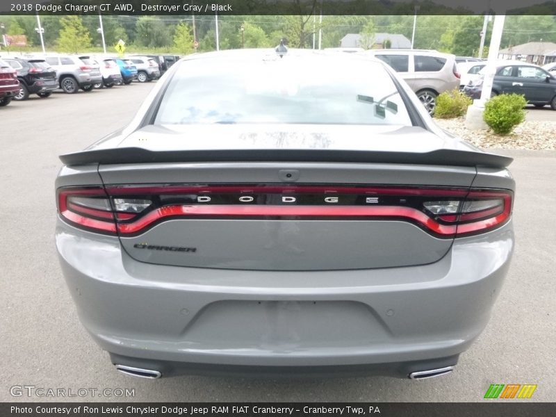 Destroyer Gray / Black 2018 Dodge Charger GT AWD