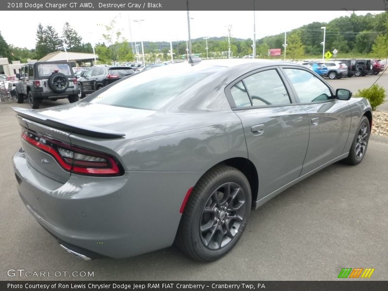 Destroyer Gray / Black 2018 Dodge Charger GT AWD
