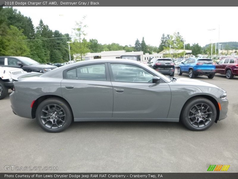 Destroyer Gray / Black 2018 Dodge Charger GT AWD