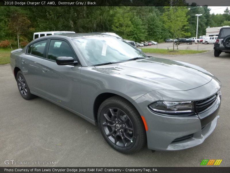 Destroyer Gray / Black 2018 Dodge Charger GT AWD