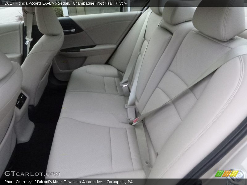 Champagne Frost Pearl / Ivory 2017 Honda Accord EX-L V6 Sedan