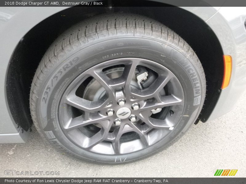 Destroyer Gray / Black 2018 Dodge Charger GT AWD