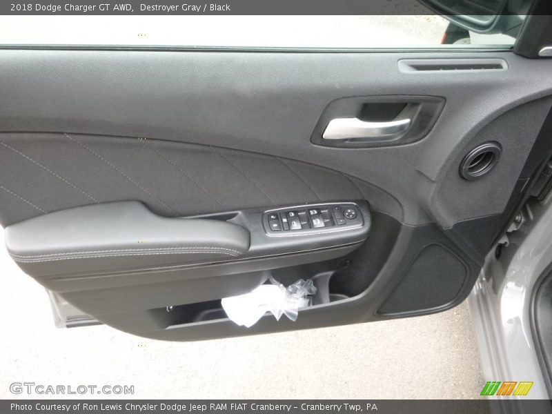 Destroyer Gray / Black 2018 Dodge Charger GT AWD