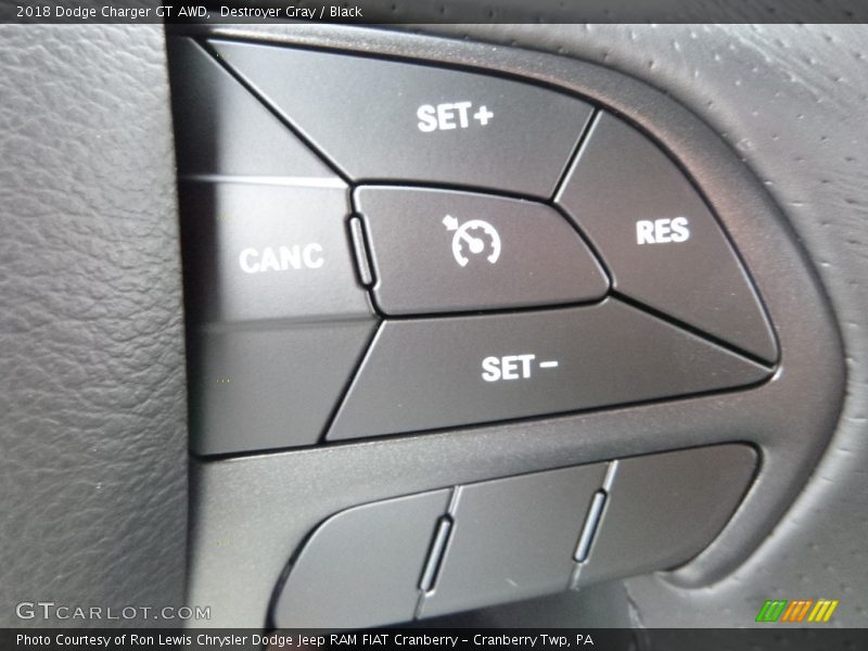 Destroyer Gray / Black 2018 Dodge Charger GT AWD