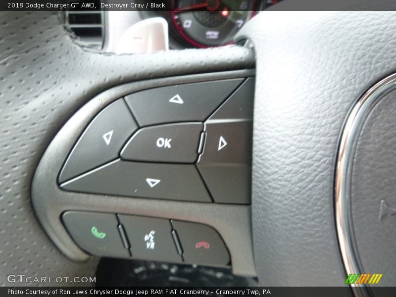 Destroyer Gray / Black 2018 Dodge Charger GT AWD