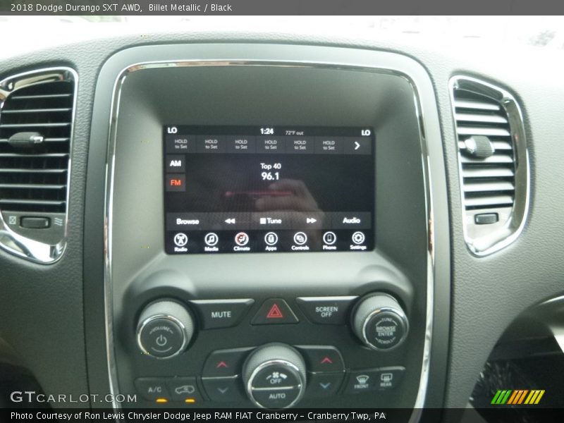 Billet Metallic / Black 2018 Dodge Durango SXT AWD