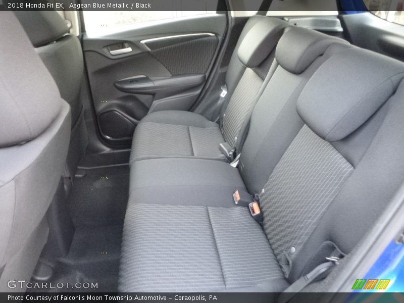 Aegean Blue Metallic / Black 2018 Honda Fit EX
