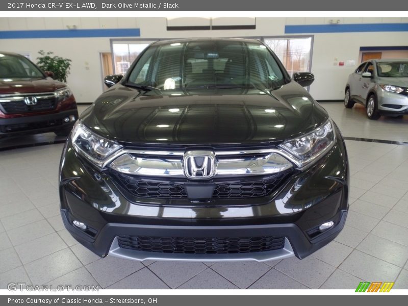 Dark Olive Metallic / Black 2017 Honda CR-V EX-L AWD