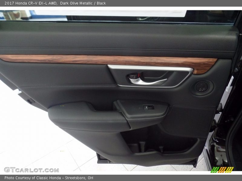 Dark Olive Metallic / Black 2017 Honda CR-V EX-L AWD