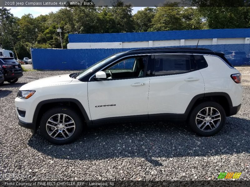 White / Black 2018 Jeep Compass Latitude 4x4