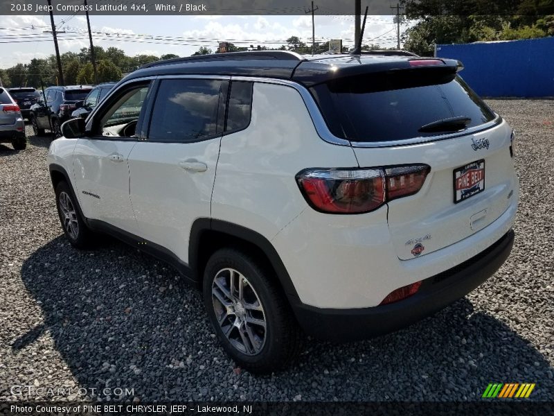 White / Black 2018 Jeep Compass Latitude 4x4