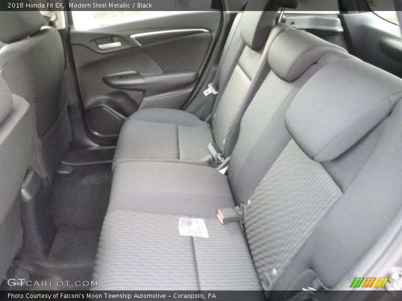 Modern Steel Metallic / Black 2018 Honda Fit EX