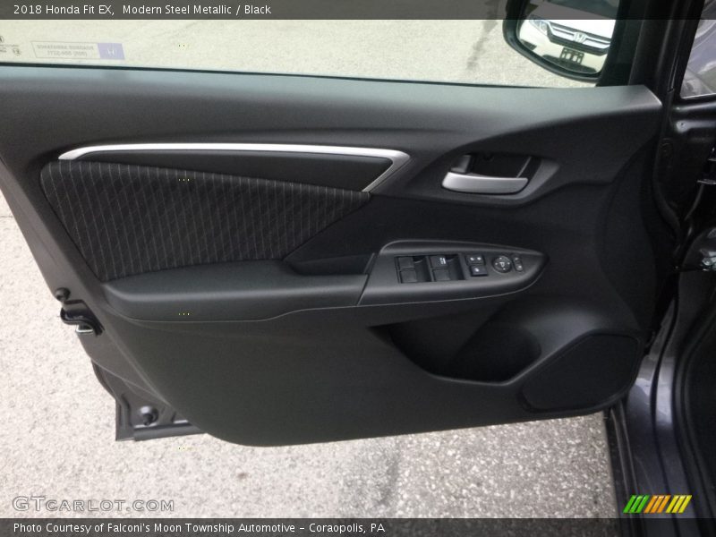 Modern Steel Metallic / Black 2018 Honda Fit EX