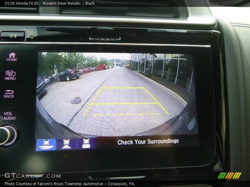 Modern Steel Metallic / Black 2018 Honda Fit EX