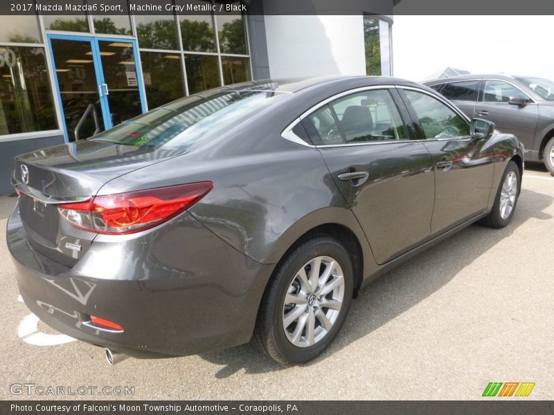 Machine Gray Metallic / Black 2017 Mazda Mazda6 Sport
