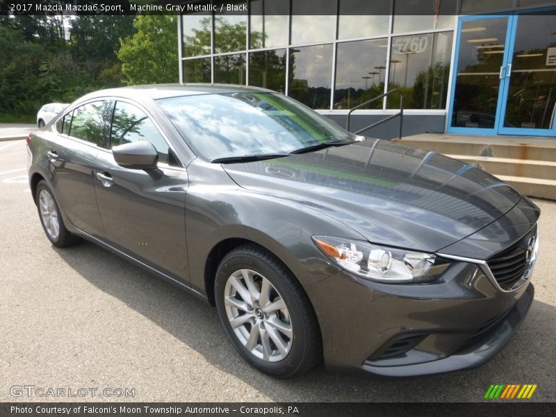 Machine Gray Metallic / Black 2017 Mazda Mazda6 Sport