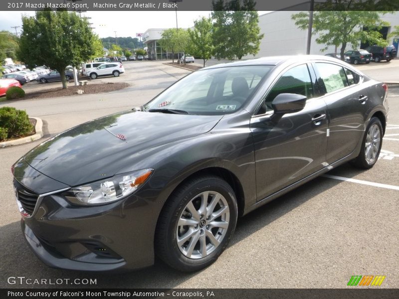 Machine Gray Metallic / Black 2017 Mazda Mazda6 Sport