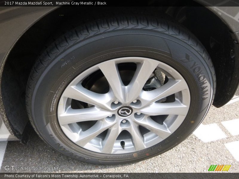 Machine Gray Metallic / Black 2017 Mazda Mazda6 Sport