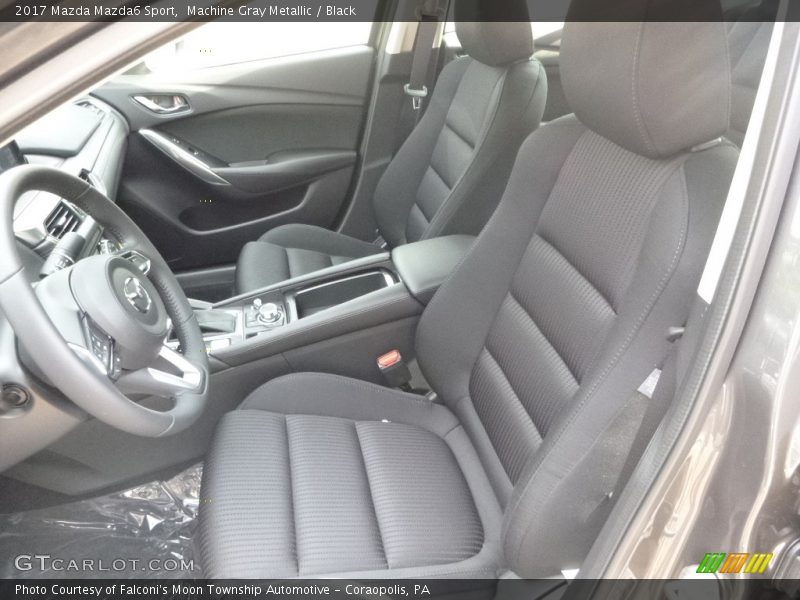 Machine Gray Metallic / Black 2017 Mazda Mazda6 Sport