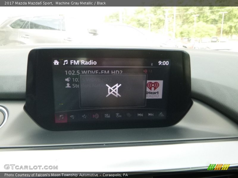 Machine Gray Metallic / Black 2017 Mazda Mazda6 Sport