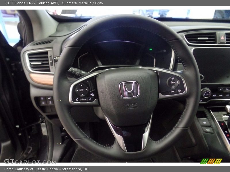 Gunmetal Metallic / Gray 2017 Honda CR-V Touring AWD