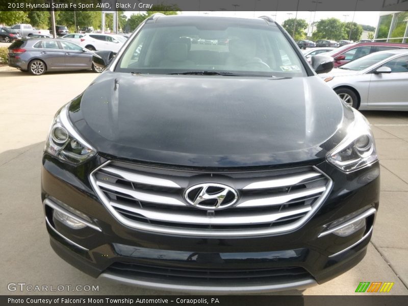Black / Gray 2018 Hyundai Santa Fe Sport AWD