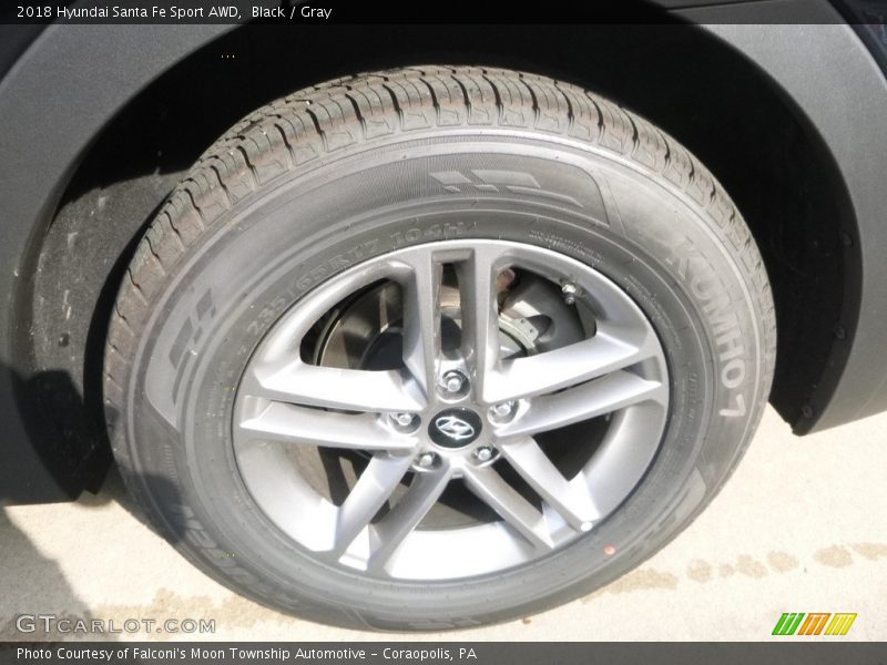 Black / Gray 2018 Hyundai Santa Fe Sport AWD