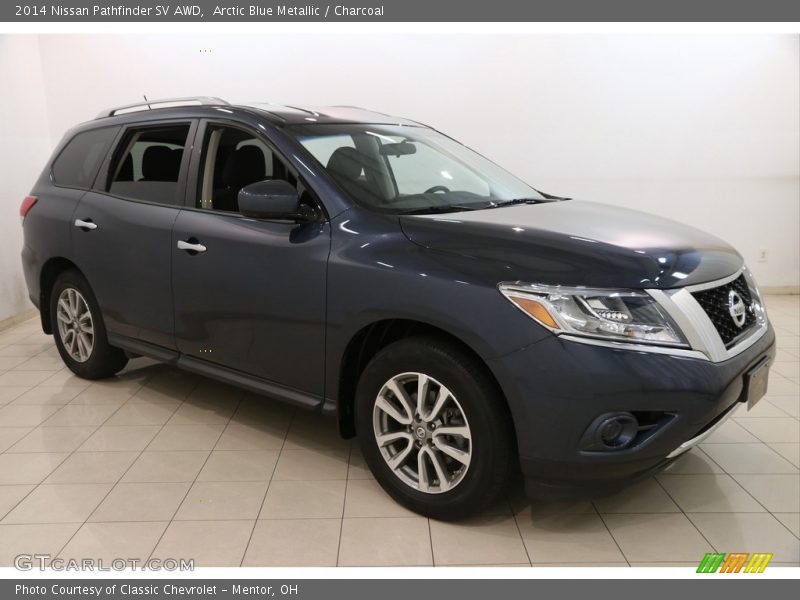 Arctic Blue Metallic / Charcoal 2014 Nissan Pathfinder SV AWD