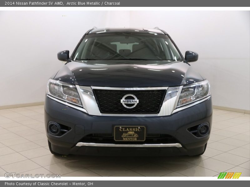 Arctic Blue Metallic / Charcoal 2014 Nissan Pathfinder SV AWD
