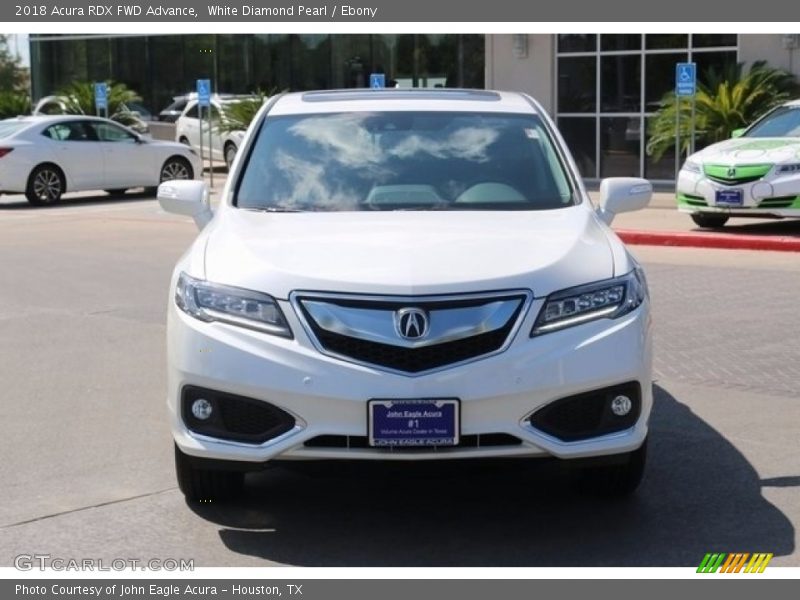 White Diamond Pearl / Ebony 2018 Acura RDX FWD Advance