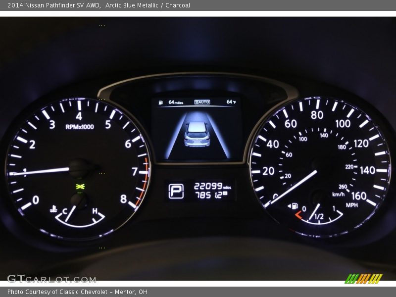 Arctic Blue Metallic / Charcoal 2014 Nissan Pathfinder SV AWD