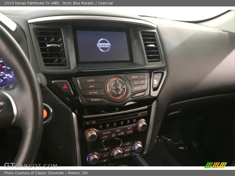 Arctic Blue Metallic / Charcoal 2014 Nissan Pathfinder SV AWD