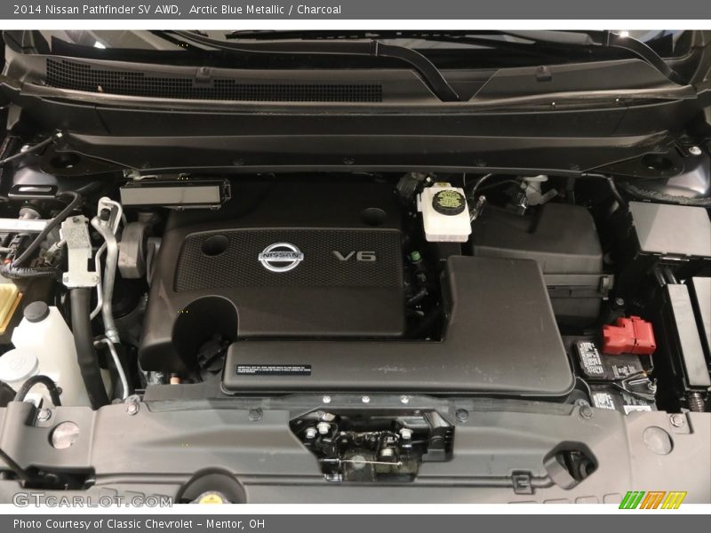 Arctic Blue Metallic / Charcoal 2014 Nissan Pathfinder SV AWD