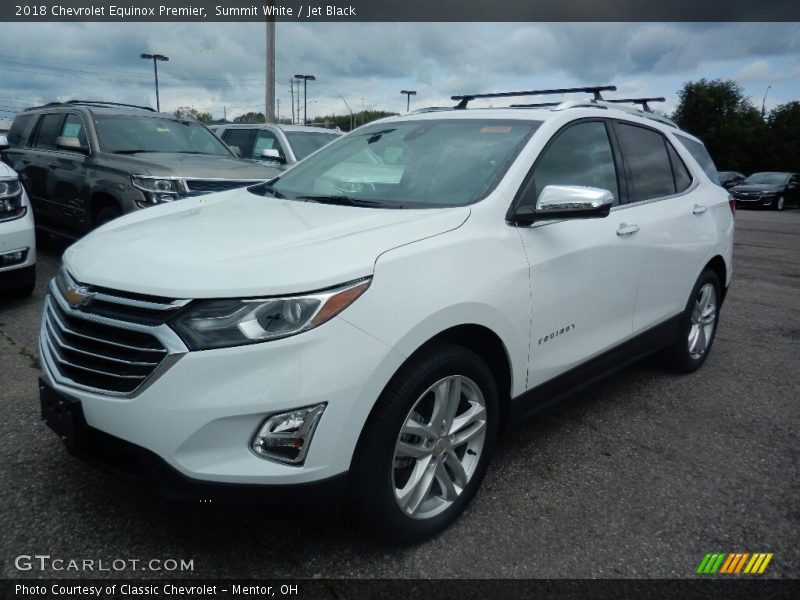 Summit White / Jet Black 2018 Chevrolet Equinox Premier